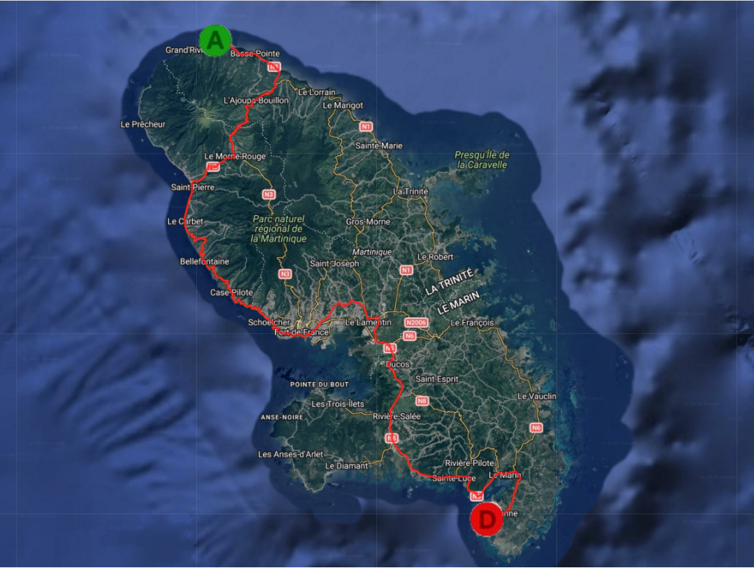 Parcours de l'étape
