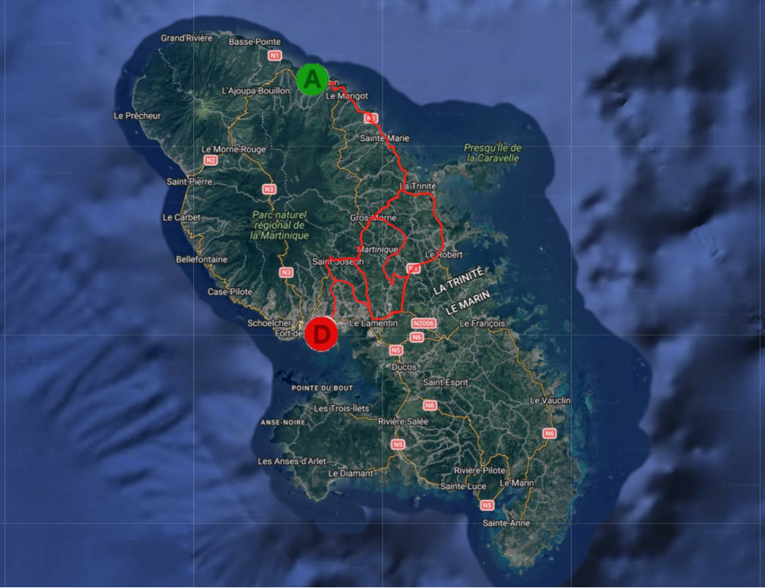 Parcours de l'étape 4